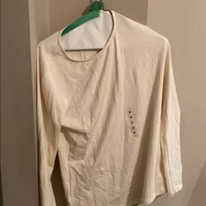 Beige Long Sleeve Top